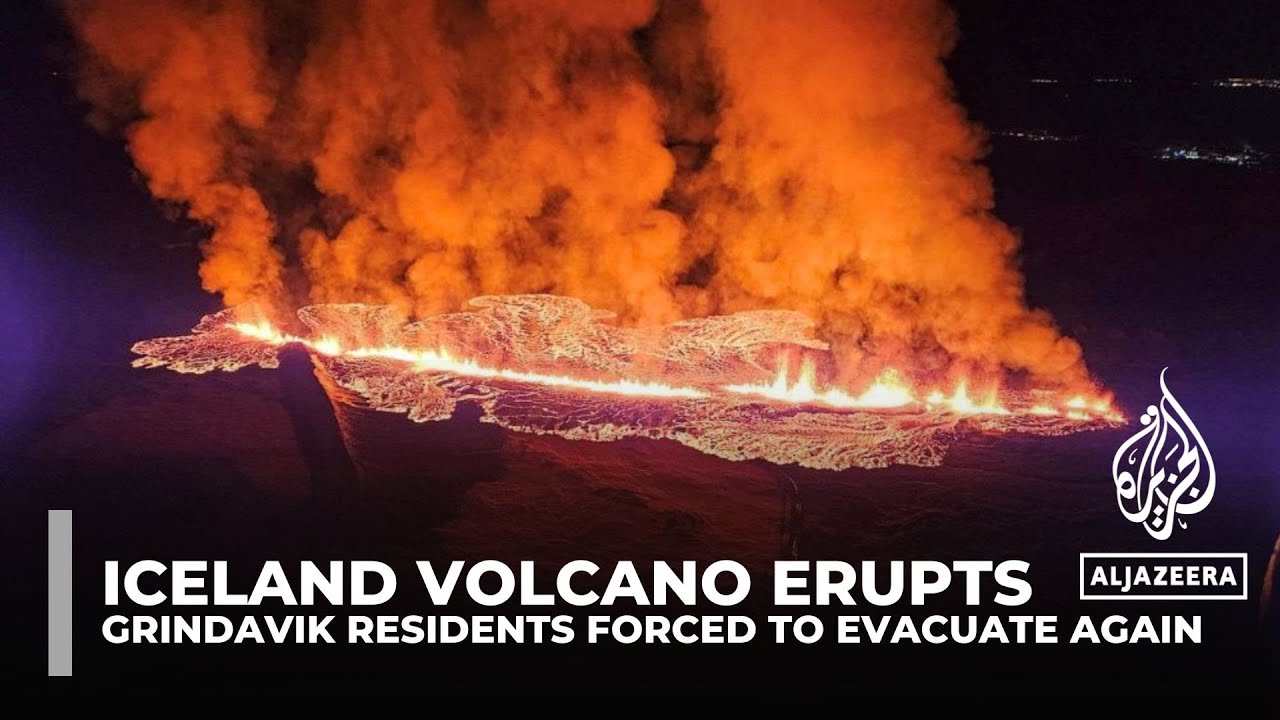 Iceland volcano erupts Grindavik residents forced to evacuate again