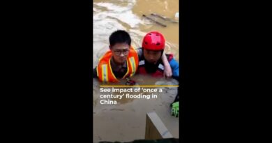 100,000 people evacuated from China flood zone | #AJshorts