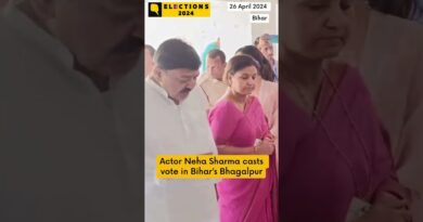 Actor Neha Sharma Casts Vote in Bihar’s Bhagalpur #loksabhaelection2024 #shorts
