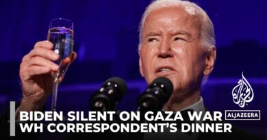 Biden silent on Gaza war at White House Correspondent’s dinner despite protesters’ criticism