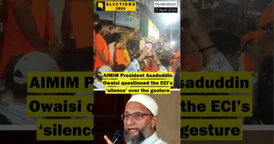BJP Candidate Pretends to ‘Shoot an Arrow’ at a Mosque in Hyderabad #shorts
