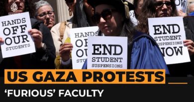 Columbia faculty ‘furious’ over student arrests at Gaza protests  | #AJshorts
