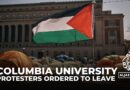 Columbia University warns students to leave encampment or risk suspension