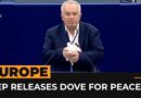 Dove release as gesture of peace in European Parliament met with dismay | #AJshorts
