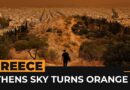 Dust storm turns sky orange over Athens | AJ #shorts