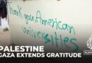 Gaza extends gratitude: Students & displaced Palestinians thank protesters