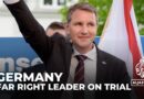 German far-right politician on trial for alleged use of banned Nazi slogan