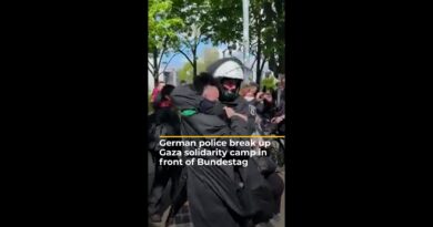 German police break up Gaza solidarity camp in front of Bundestag | #AJshorts