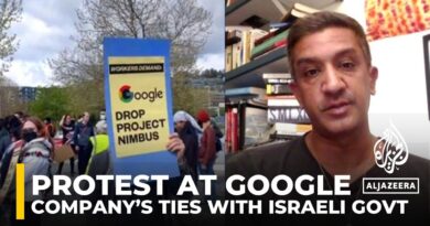 Google employees protest company’s ties with Israeli government