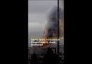 Iconic spire collapses at Copenhagen’s stock exchange | AJ #shorts