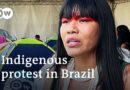 Indigenous groups rally over territorial recognition, protection, railway project in Brazil