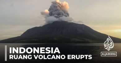 Indonesian authorities order evacuations after Mount Ruang volcano erupts again