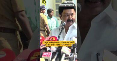 Lok Sabha Elections 2024: Tamil Nadu CM MK Stalin Casts Vote in Chennai #shorts