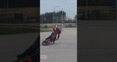 Motorcycle Trick Fail Looks Like It Hurt #shorts