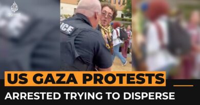 Police arrest student protester trying to negotiate peaceful disbandment | Al Jazeera Newsfeed