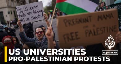 Pro-Palestinian demonstrations surge at US campuses after Columbia University arrests