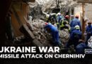 Russian missile strike on Ukraine: Several killed & injured after Chernihiv strike