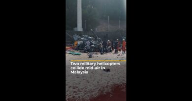 Two military helicopters collide mid-air in Malaysia | Al Jazeera Newsfeed