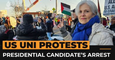 US presidential candidate speaks out after anti-war protest arrest | AJ #shorts