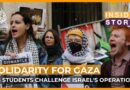 US students are protesting against: Israel’s military operations in the Gaza strip