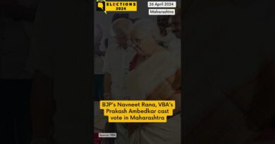 Watch: BJP’s Navneet Rana, VBA’s Prakash Ambedkar Cast Vote in Maharashtra #elections2024