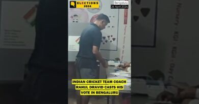 Watch: Indian Cricket Team Coach Rahul Dravid Casts Vote #loksabhaelections #shorts
