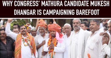 Why Congress’ Mathura Candidate Mukesh Dhangar is Campaigning Barefoot