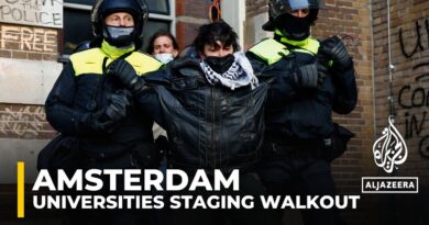 Amsterdam University walkout: Staff protest after police crackdown