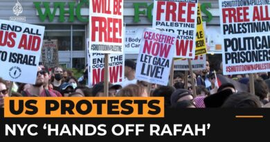 Anti-Gaza war protest marchers in New York City say ‘hands off Rafah’
