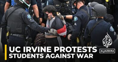 Arrests as US police storm pro-Palestine protest at University of California, Irvine
