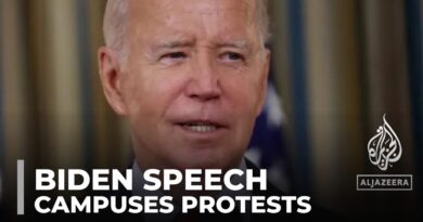 Biden speaks out on Palestinian solidarity protests at University Campuses