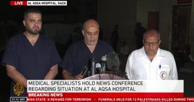 Breaking News: Medical Specialist hold News conference regarding situation at Al Aqsa Hospital