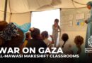 Children in Gaza’s al-Mawasi makeshift classrooms find hope and learning amid war
