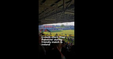 Crowds chant ‘Free Palestine’ during friendly match in Ireland | AJ #shorts