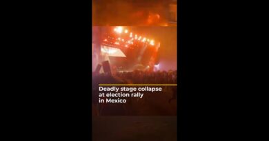 Deadly stage collapse at political event in Mexico | AJ #shorts