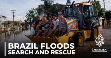 ‘Desperate’ rescues under way as Brazil floods kill hundreds and displace thousands