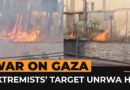 ‘Israeli extremists’ set fire to UNRWA HQ in occupied East Jerusalem | AJ #shorts