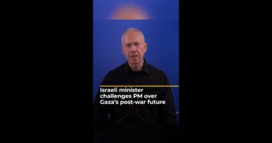 Israeli minister challenges Netanyahu over Gaza’s post-war future | AJ #shorts