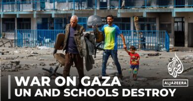 Israeli strikes on populated areas: UN clinics and schools destroyed