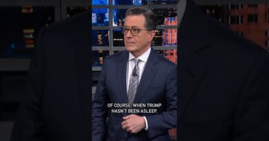 Judge Merchan fines Trump $9,000 for repeatedly attacking witnesses online. #Colbert #shorts