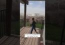 Kid Freaks Out Over Tumbleweeds #shorts