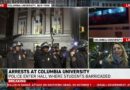 Lines of police in riot gear enter Columbia University campus
