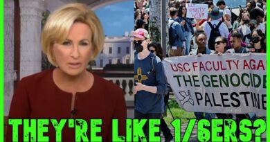 MSNBC SMEARS Pro-Palestine Protesters As Jan 6ers!