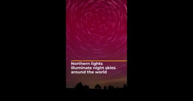 Northern lights illuminate night skies around the world | AJ #shorts