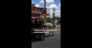 Palestinians struggle to evacuate Rafah | AJ #shorts