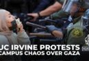 Police shut down Gaza solidarity encampment at the University of California, Irvine