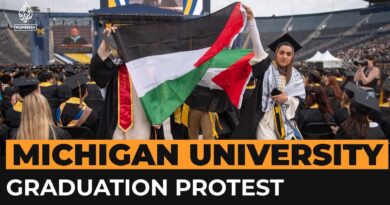 Pro-Palestine protest interrupts University of Michigan graduation ceremony | Al Jazeera Newsfeed