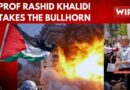 Prof Rashid Khalidi takes the bullhorn