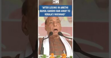 #Shorts | “After losing in Amethi Rahul Gandhi ran away to Kerala’s Wayanad” | BJP | Rajnath Singh