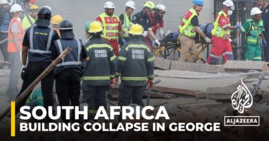 South Africa building collapse: Rescue teams search for 39 missing in George